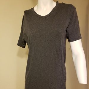 Plain grey v neck